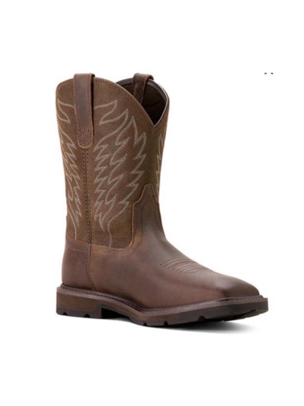 Ariat “Groundbreaker” Pull-On
Work Boots In Distressed Brown Men’s Size 7.5D EUC